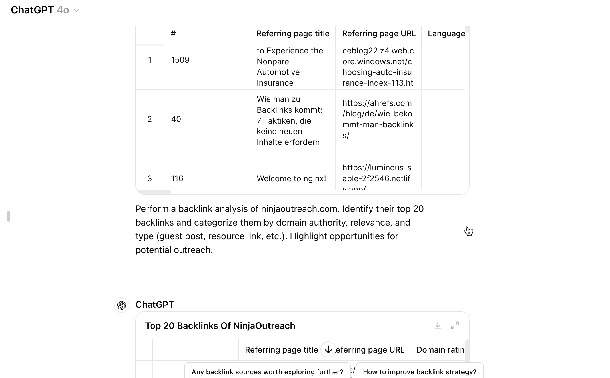 Prompt to analyze your competitors for outreach opportunities